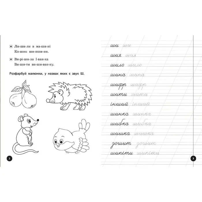 Логопедичні уроки. Прописи, скоромовки та завдання на звук Ш (9789662844269)
