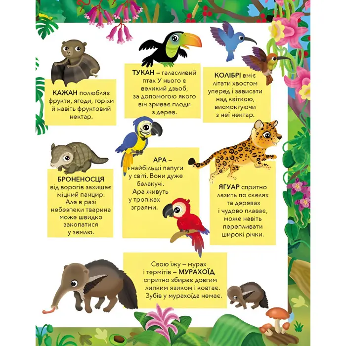 Моя перша книга наліпок.Кумедні тварини. Джунглі