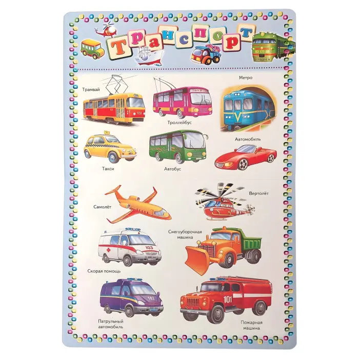 Моя перша книга. Тварини .Транспорт. Час .ENGLISH. Енциклопедія на картоні (рос) (9789669135155)