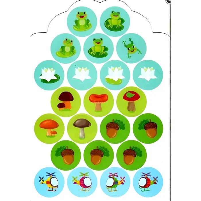 Мої перші наліпки "Багато - мало" Розвивальна книга з наклейками для найменших (9789662849066)