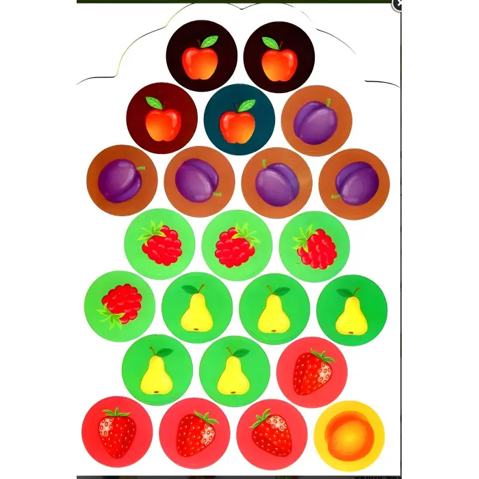 Мої перші наліпки "Фрукти" Розвивальна книга з наклейками для найменших (9789662849059)