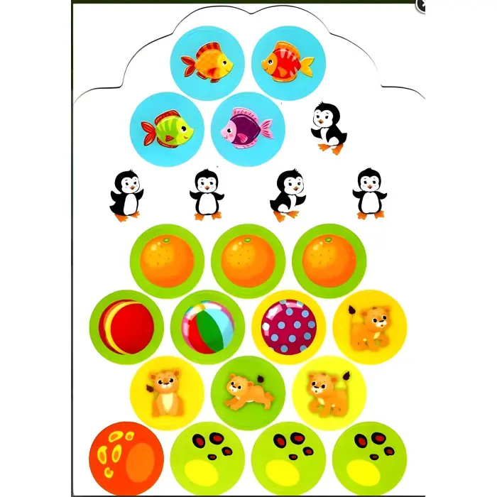 Мої перші наліпки "Протилежності" Розвивальна книга з наклейками для найменших (9789662849127)