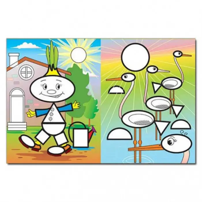 Мозаїка для малюків з наліпками. Цибуліно