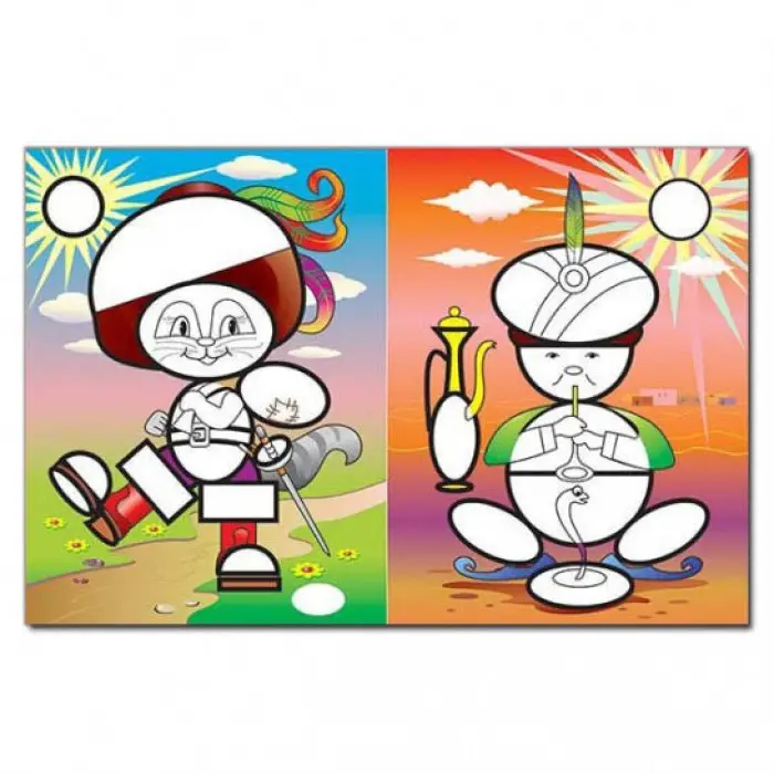 Мозаїка для малюків з наліпками. Кіт у чоботях