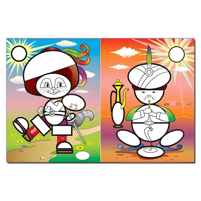 Мозаїка для малюків з наліпками. Кіт у чоботях