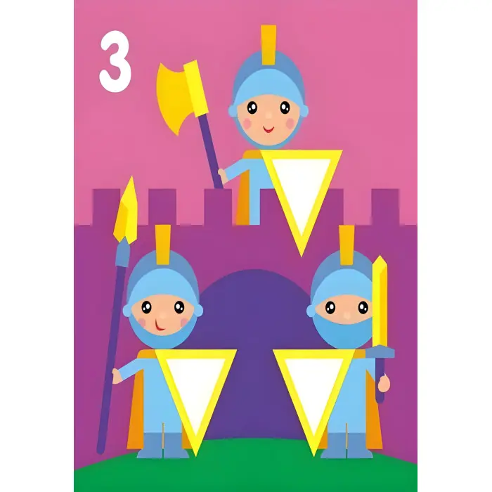 Мозаїка з наліпок. Для дітей від 3 років. Трикутники