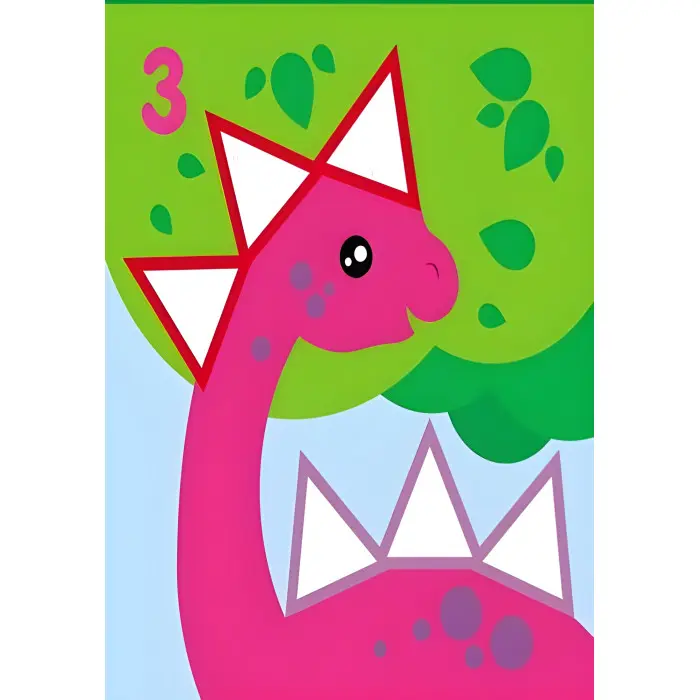 Мозаїка з наліпок. Для дітей від 3 років. Трикутники