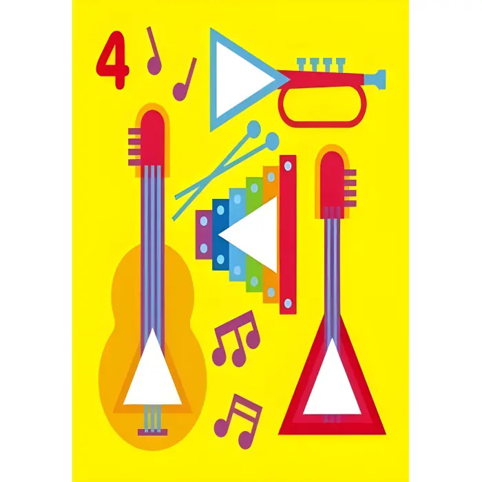 Мозаїка з наліпок. Для дітей від 3 років. Трикутники