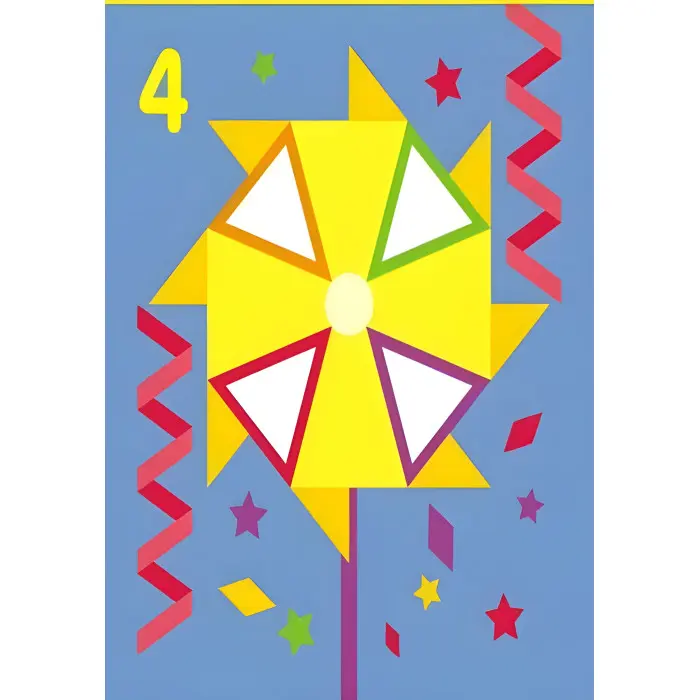 Мозаїка з наліпок. Для дітей від 3 років. Трикутники