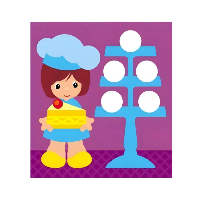 Мозаїка з наліпок. Для дітей від 3 років. Величина