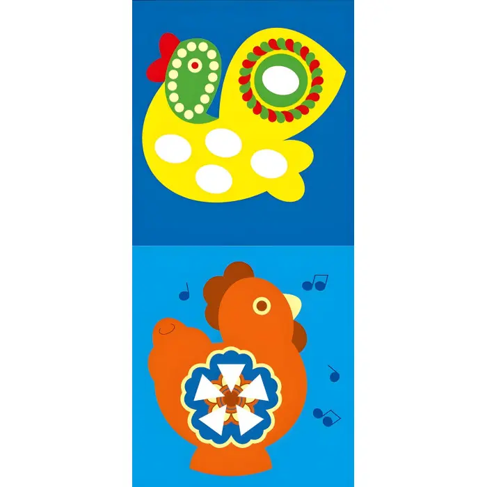 Мозаїка з наліпок : Українські іграшки