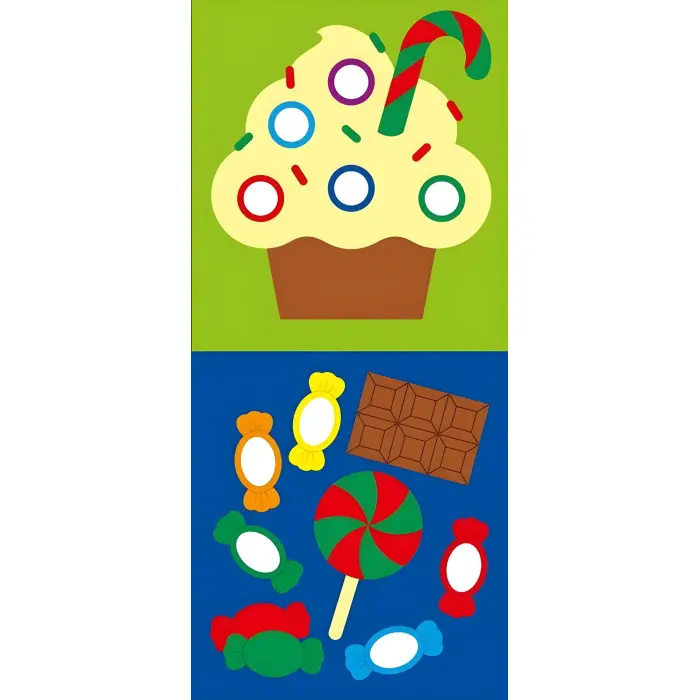 Мозаїка з наліпок «Ялинка. Форма» – аплікації для дітей, новорічна книга з наліпками (9789667615949)