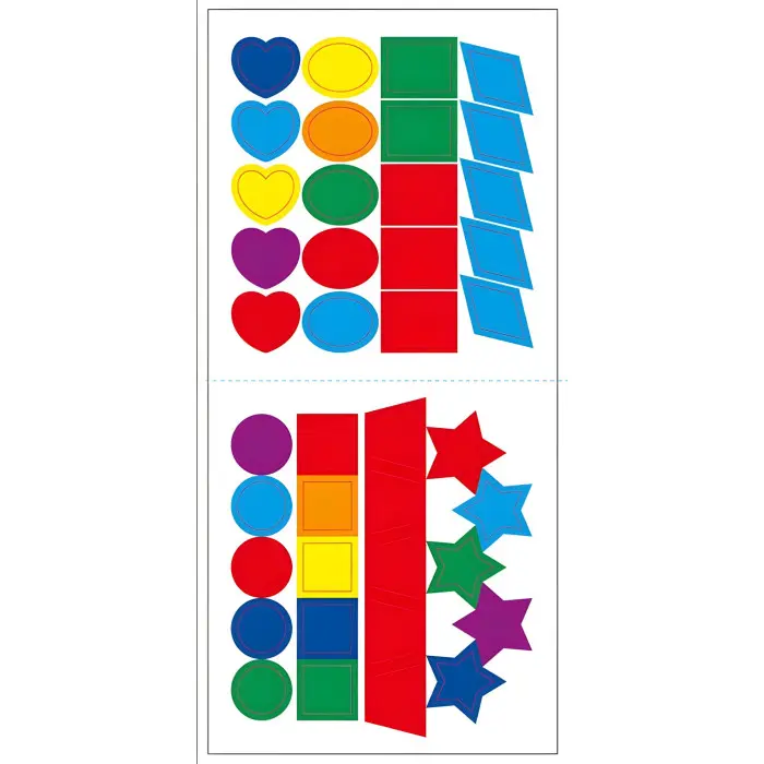 Мозаїка з наліпок «Ялинка. Форма» – аплікації для дітей, новорічна книга з наліпками (9789667615949)