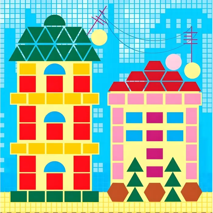 Наклей за зразком. Дворец