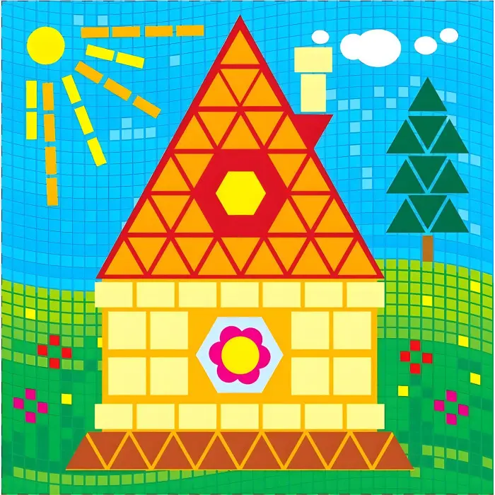 Наклей за зразком. Дворец