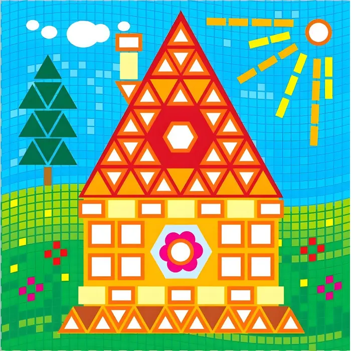 Наклей за зразком. Дворец