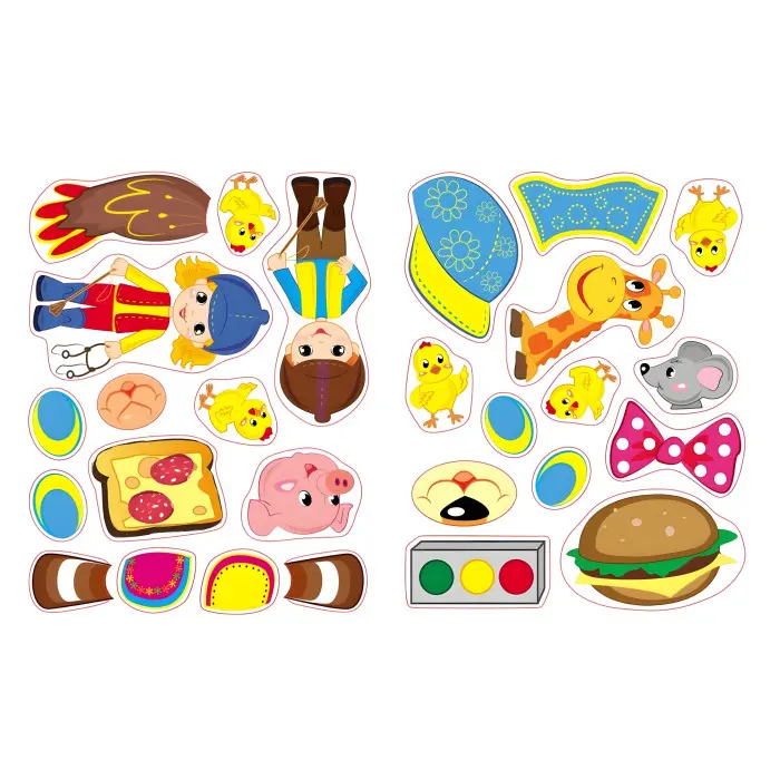 Наклейки для найменших «Тигреня» – дитяча книжка з великими наліпками для малюків (9789664663684)