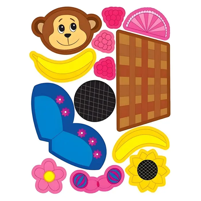 Наліпки-аплікації для малят. Білочка