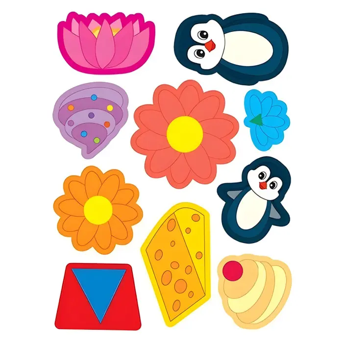 Наліпки-аплікації для малят. Квіточки