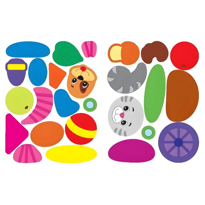 Наліпки-аплікації для малят. Паровозик