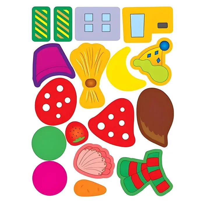 Наліпки-аплікації для малят. Сніговик