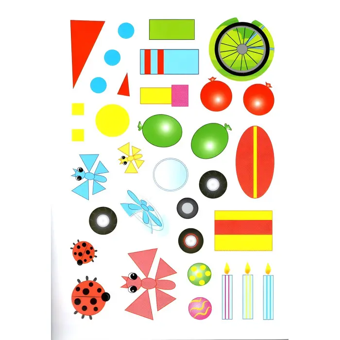 Наліпки для маленьких геніїв Кольори та фігури малюкам (9789669478948)