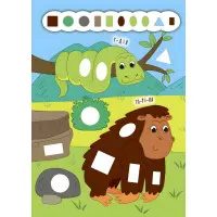 Наклейки-добавки. Интересный зоопарк