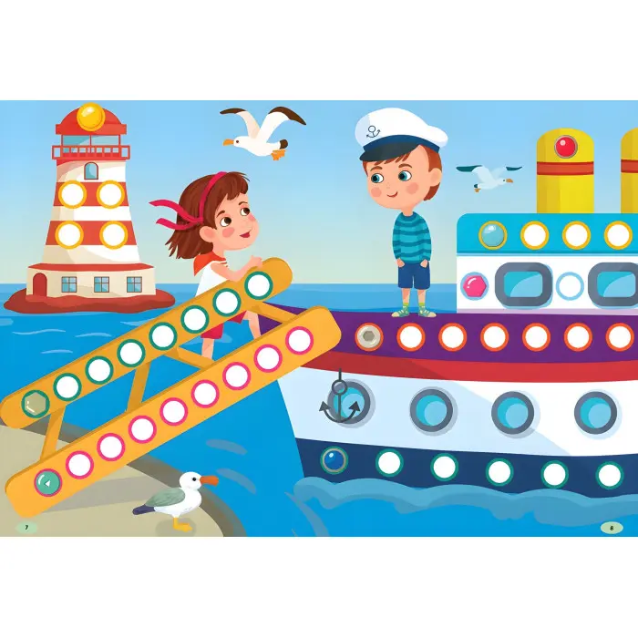 Наліпки-майструвалки. Гаєчки й кнопочки (9789662848878)