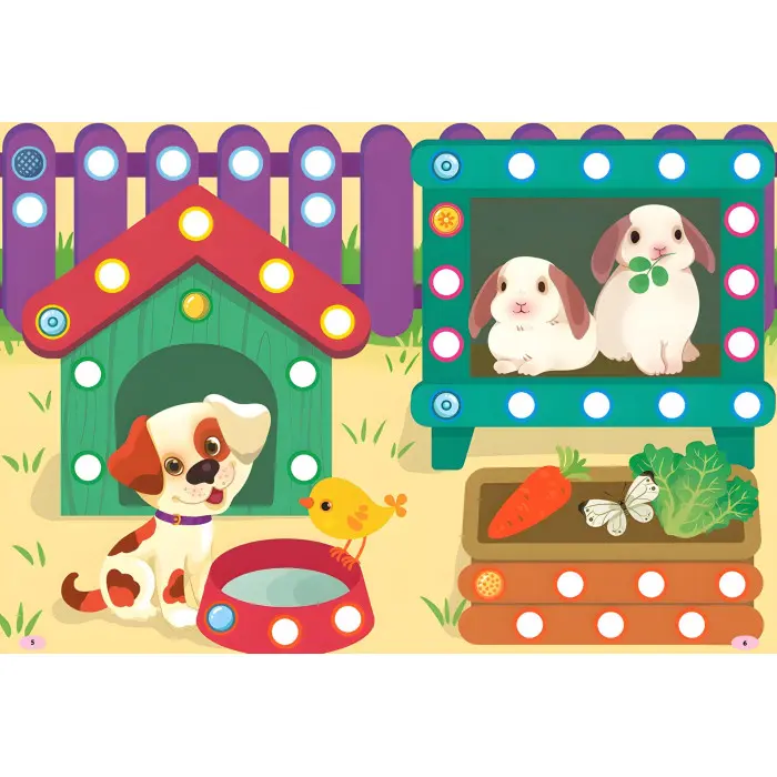 Наліпки-майструвалки. Гвіздочки й кружечки