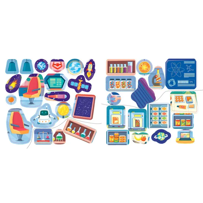 Наліпки-помічниці — Космічна станція (9786175440957)