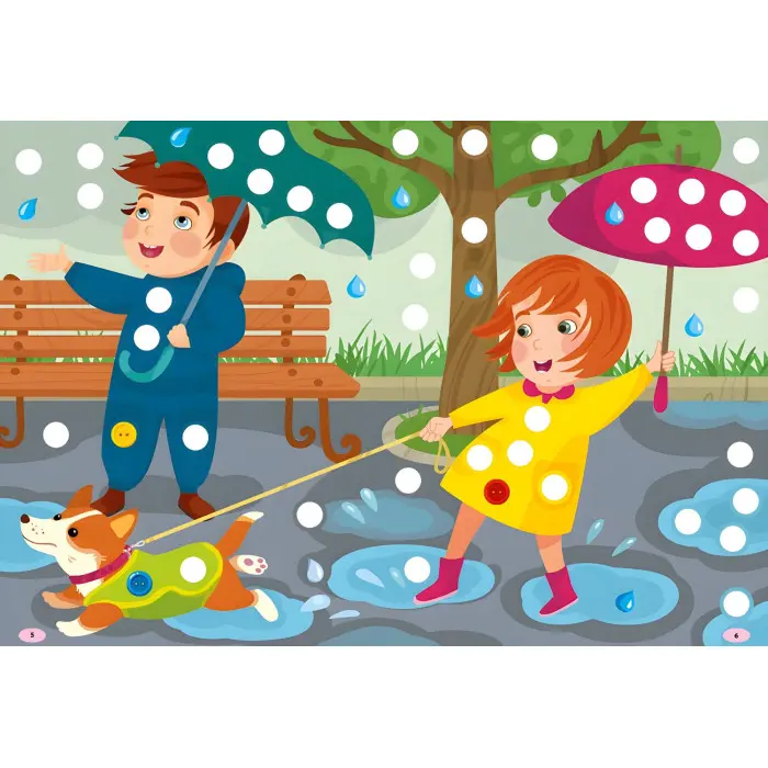 Наліпки-прикрашалки. Крапельки й гудзики