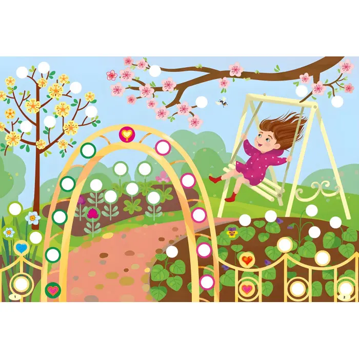 Наліпки-прикрашалки. Квіточки й сердечка