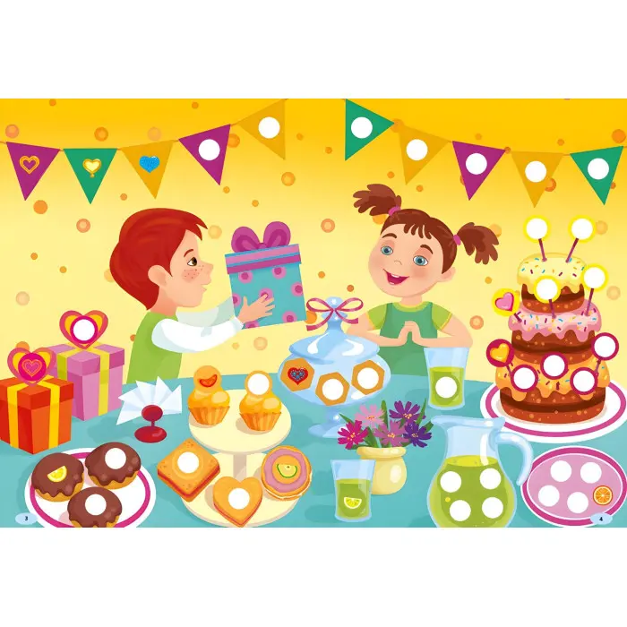 Наліпки-прикрашалки. Сердечка й дольки