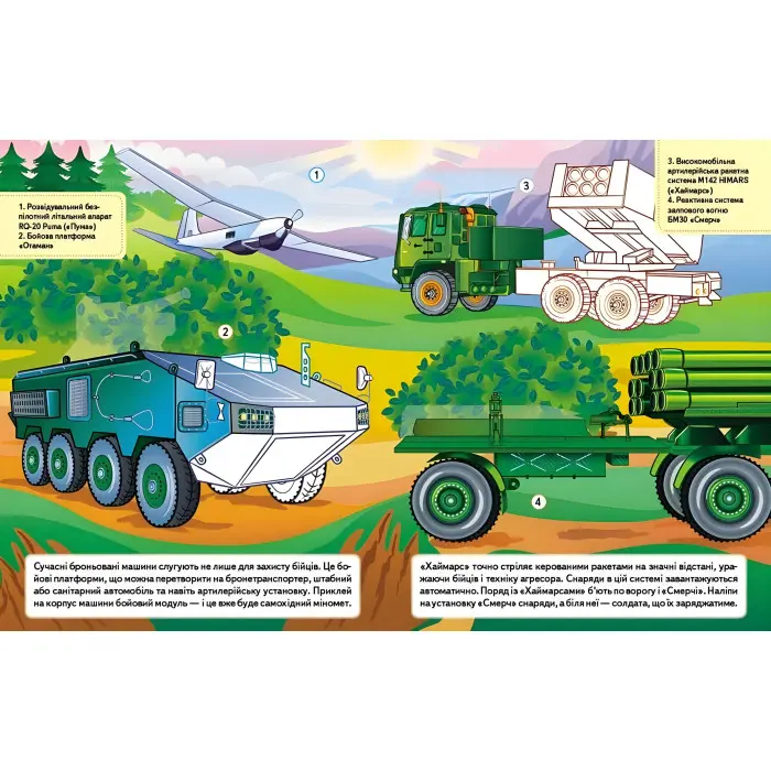 Наша Україна. Наліпки із завданнями. Оборонна міць