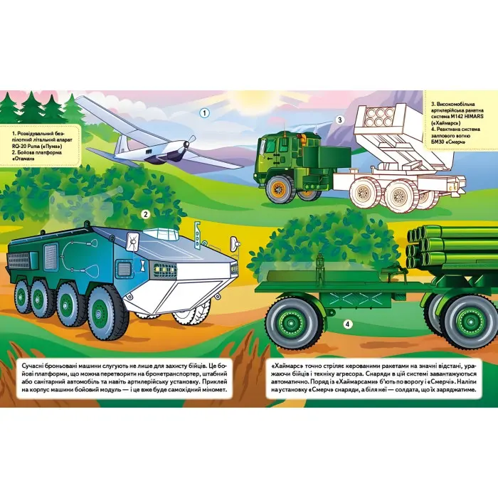 Наша Україна. Наліпки із завданнями. Оборонна міць