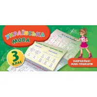 Навчальні міні-плакати. Українська мова. 3 клас