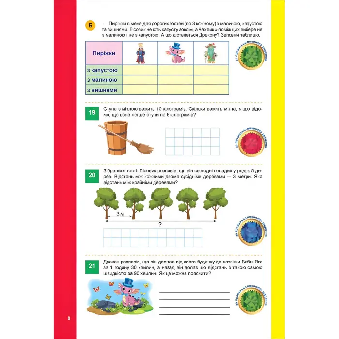 Нестандартні задачі. з наліпками