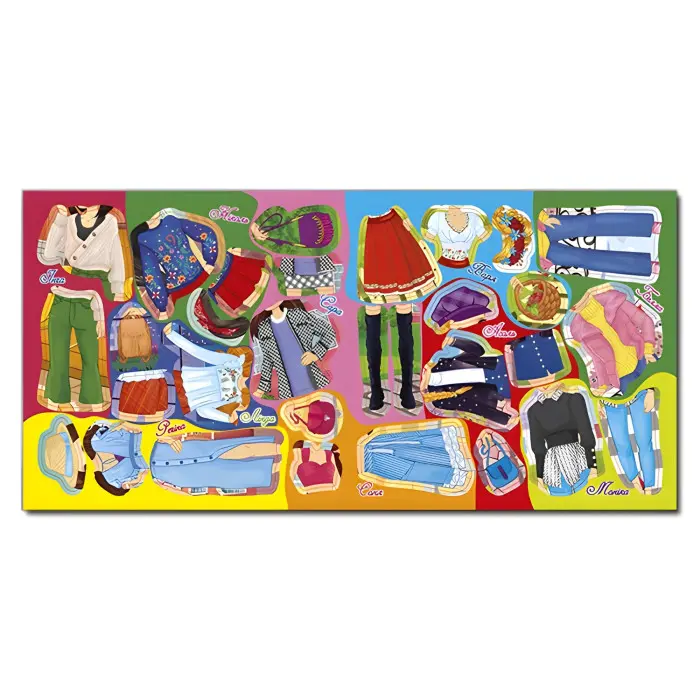 Одягни ляльку. Яскраві наліпки. Лимонна