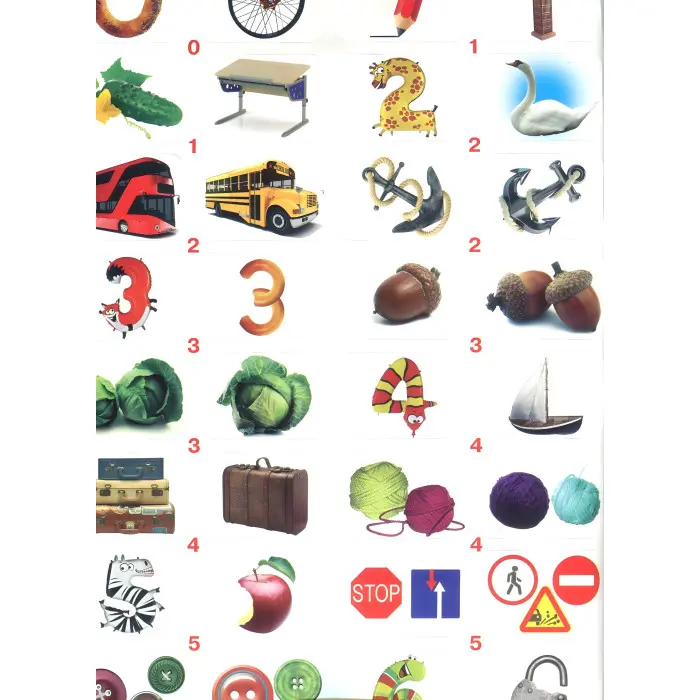 Перша фото-книга. Розвивальні наліпки. Лічба від 0 до 10