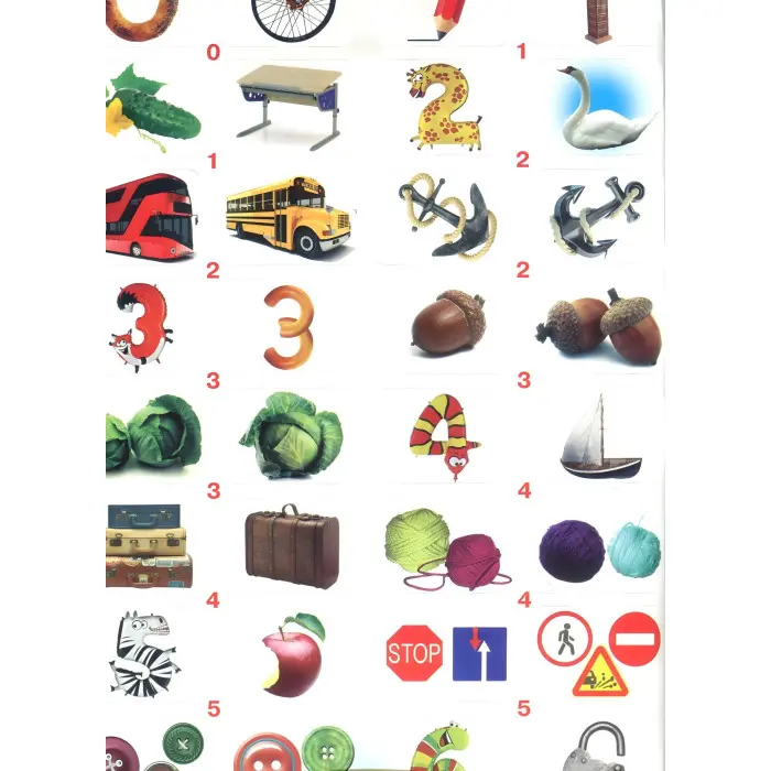 Перша фото-книга. Розвивальні наліпки. Лічба від 0 до 10