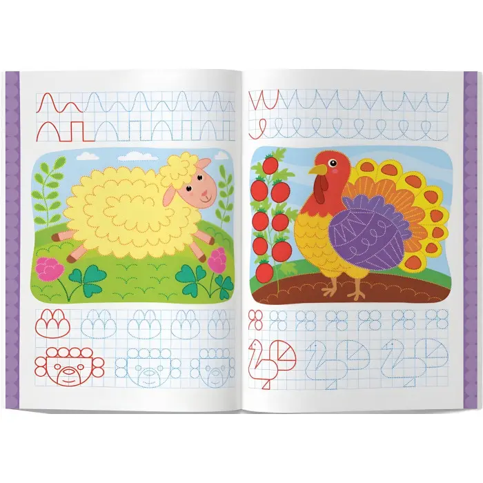 Перші багаторазові прописи. Веселі тварини. Навчаємося писати правильно(9786175475164)