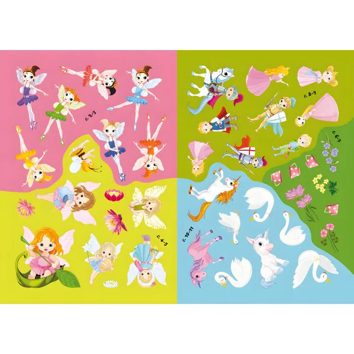 Перші розвивальні наліпки. Феї та принцеси. 60 наліпок