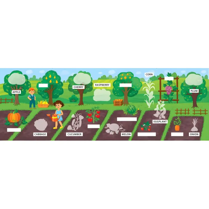 Перші слова. Фрукти та овочі. Fruit and Vegetables