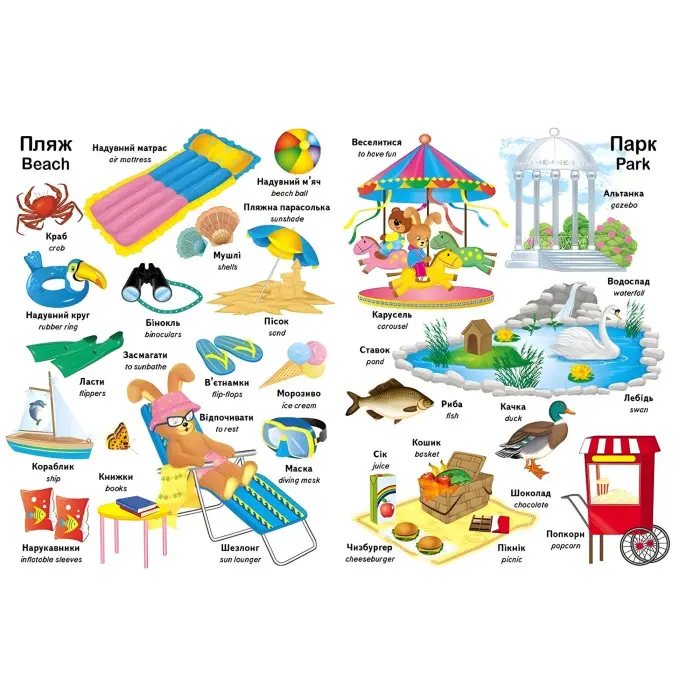 Перші слова малюка + англійська - Євгенія Новоспаська (9786178405120)