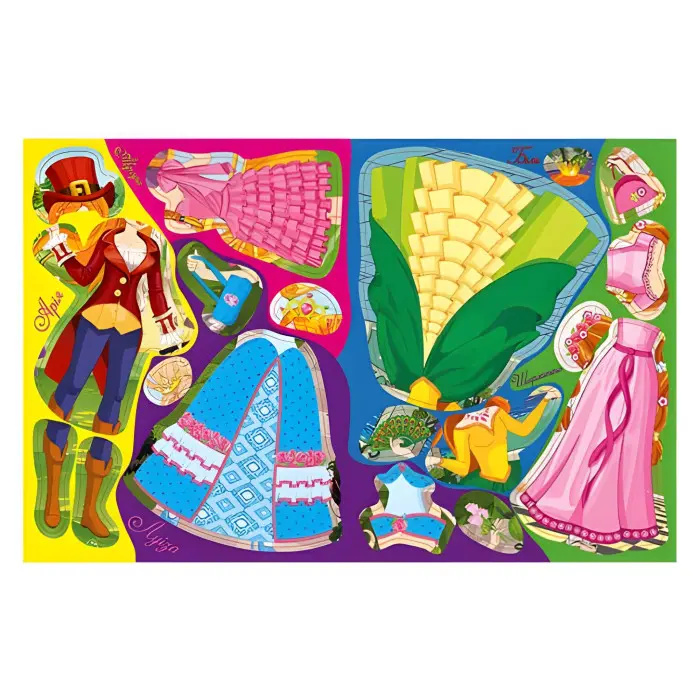 Принцеси. Яскраві наліпки. Блакитна