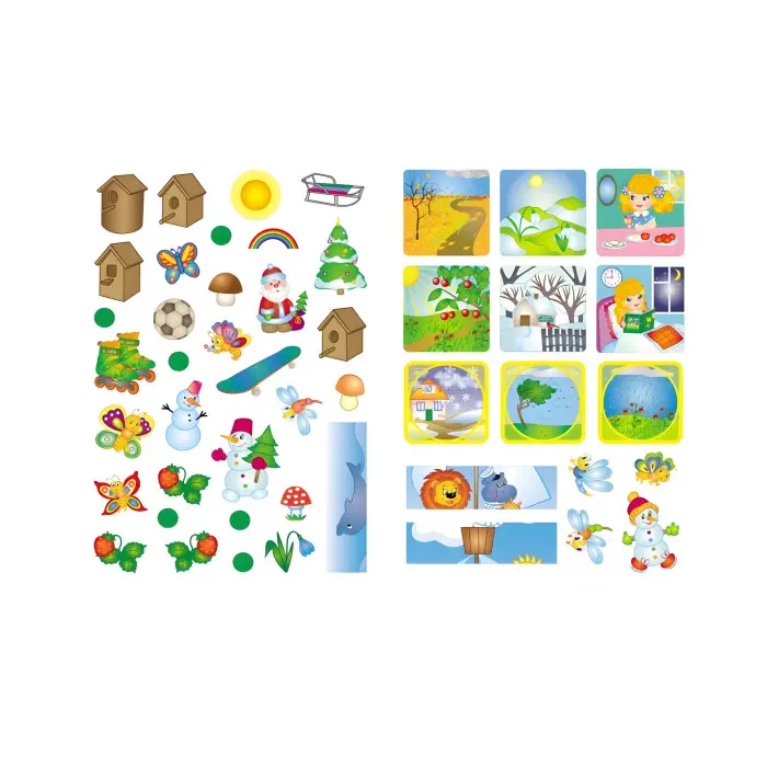 Розвивальні наліпки Пори року