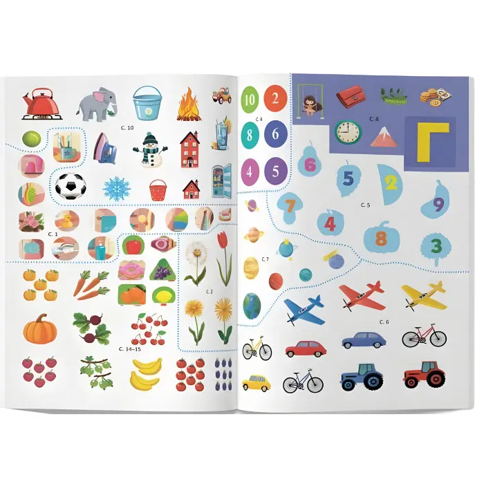 Розвивальні уроки і тести. Лисеня. 89 наліпок 4+ (9786175475218)