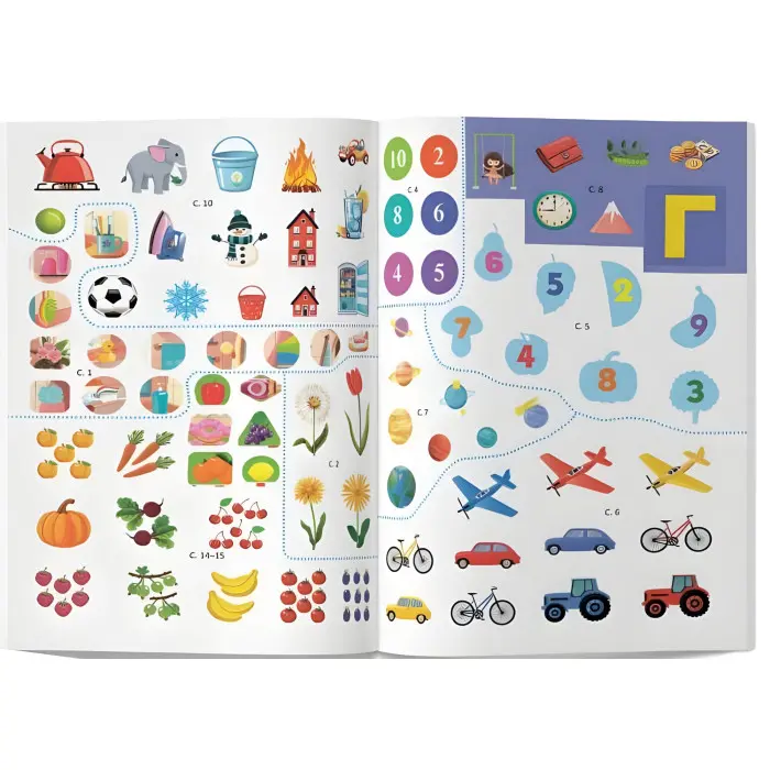 Розвивальні уроки і тести. Лисеня. 89 наліпок 4+ (9786175475218)