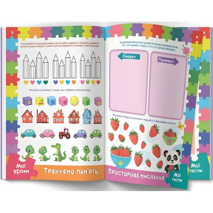 Розвивальні уроки і тести. Панда. 93 наліпки (9786175475201)