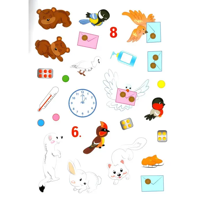 Розвивальні завдання для малюків. хлопчик і собака